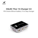 Wholesale HGLRC Thor 1S Charger V2 6 Port Max 65W for PH2.0 MX2.0 A30 BT2.0 Plug 4.2V 4.35V LIHV 1S LiPo Battery